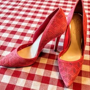 Hot pink Jessica Simpson high heals
